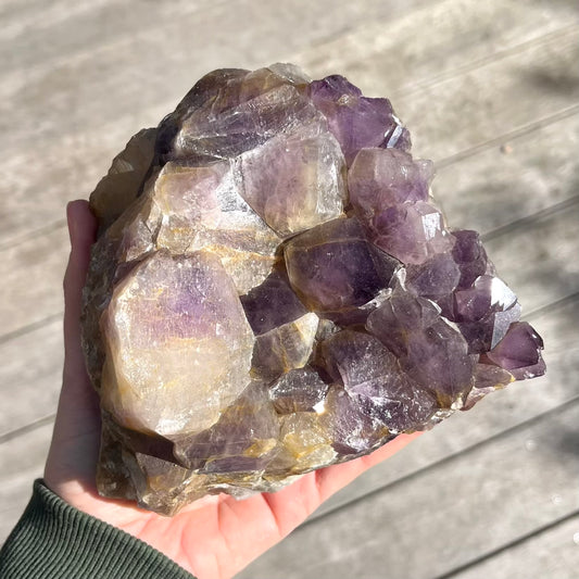 Amethyst XXL Cluster Crystal - Calming, Protective, Balancing