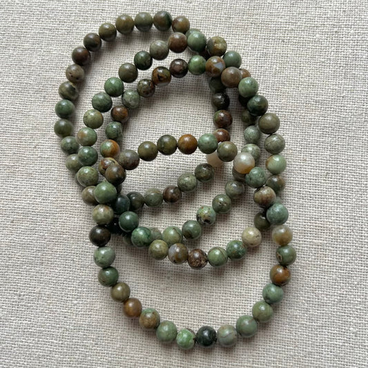 Green Opal 6mm Beaded Bracelet - Renewal