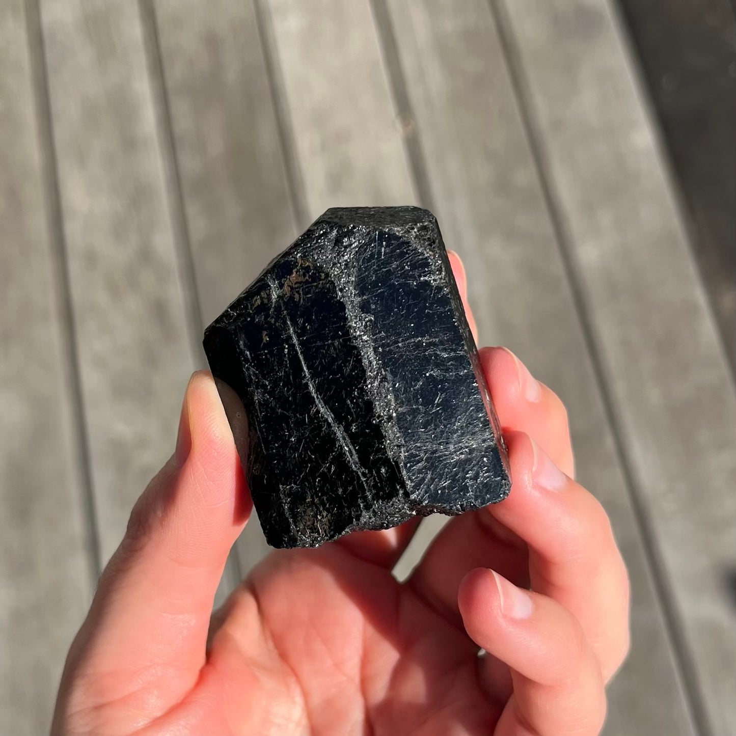 Black Tourmaline Small Raw Crystal - Protection