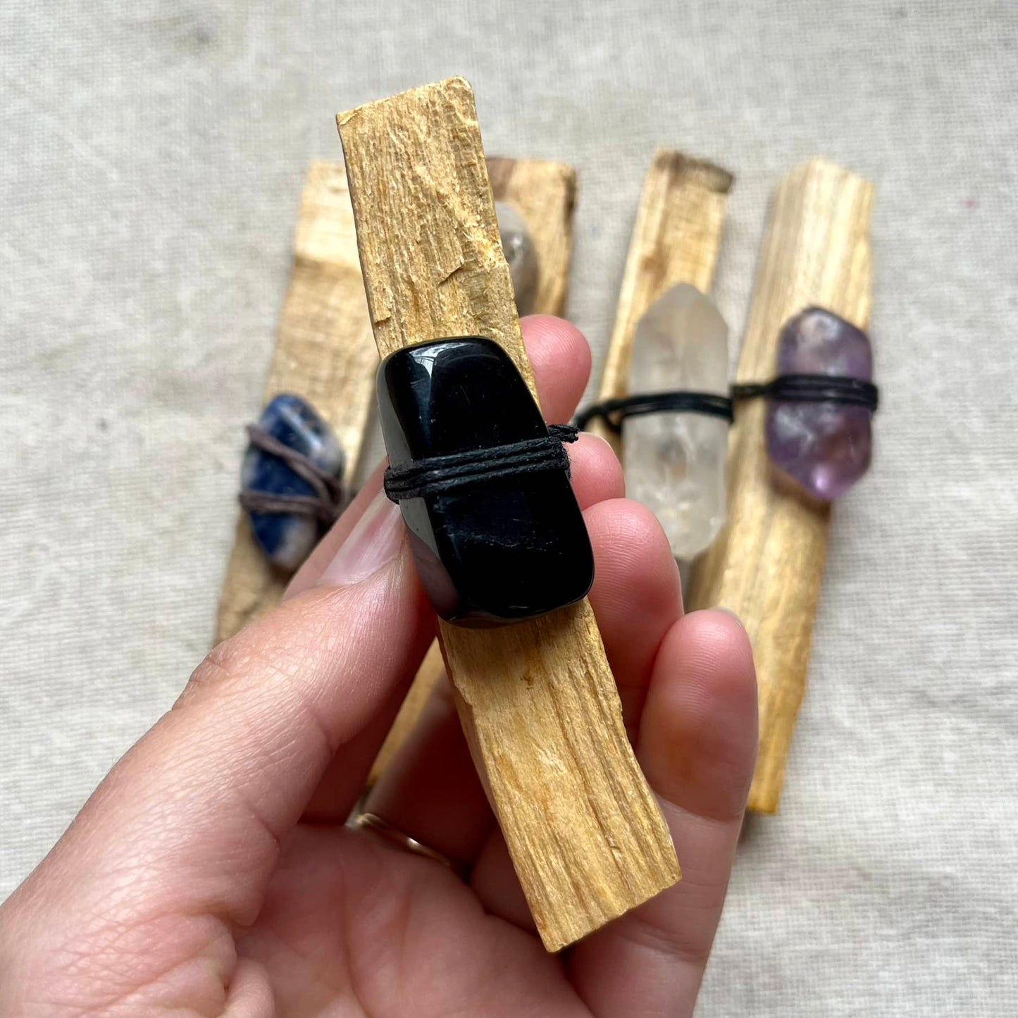 Palo Santo Crystal Bundle - Cleansing Tool