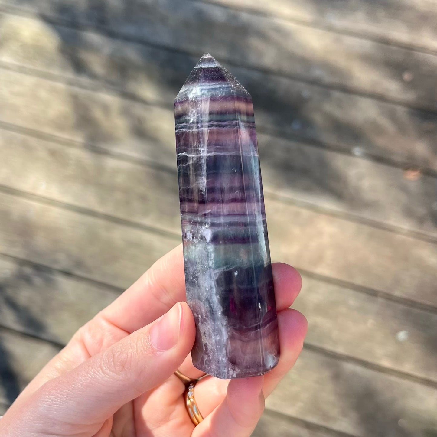 Fluorite Medium Tower Crystal - Vibrant, Clarifying, Uplifting