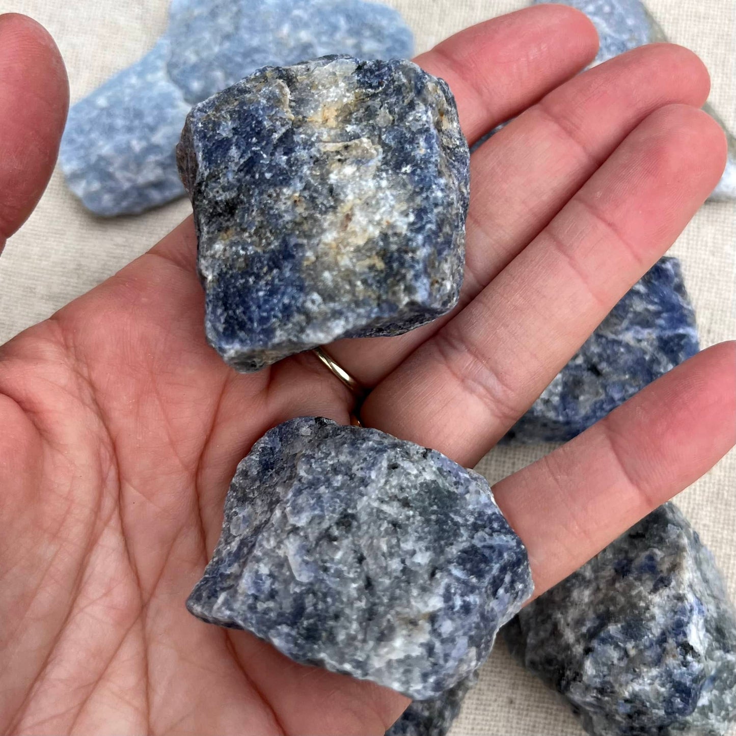Sodalite Small Raw Crystal - Balances Emotions, Intuition, Peace
