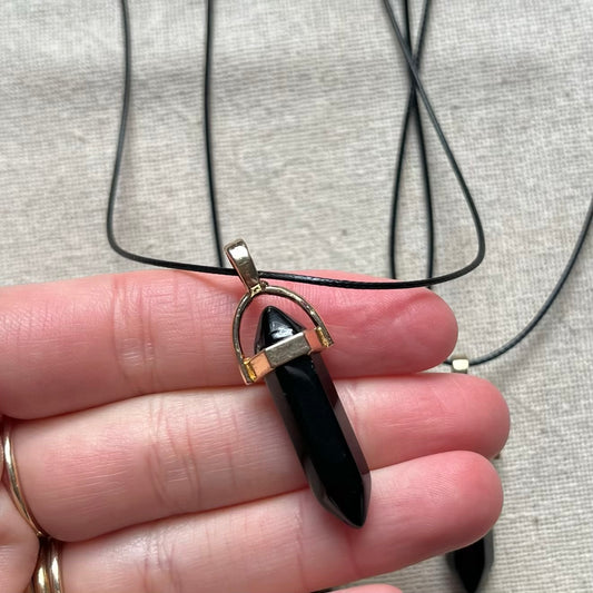 Energy Point Pendant - Onyx