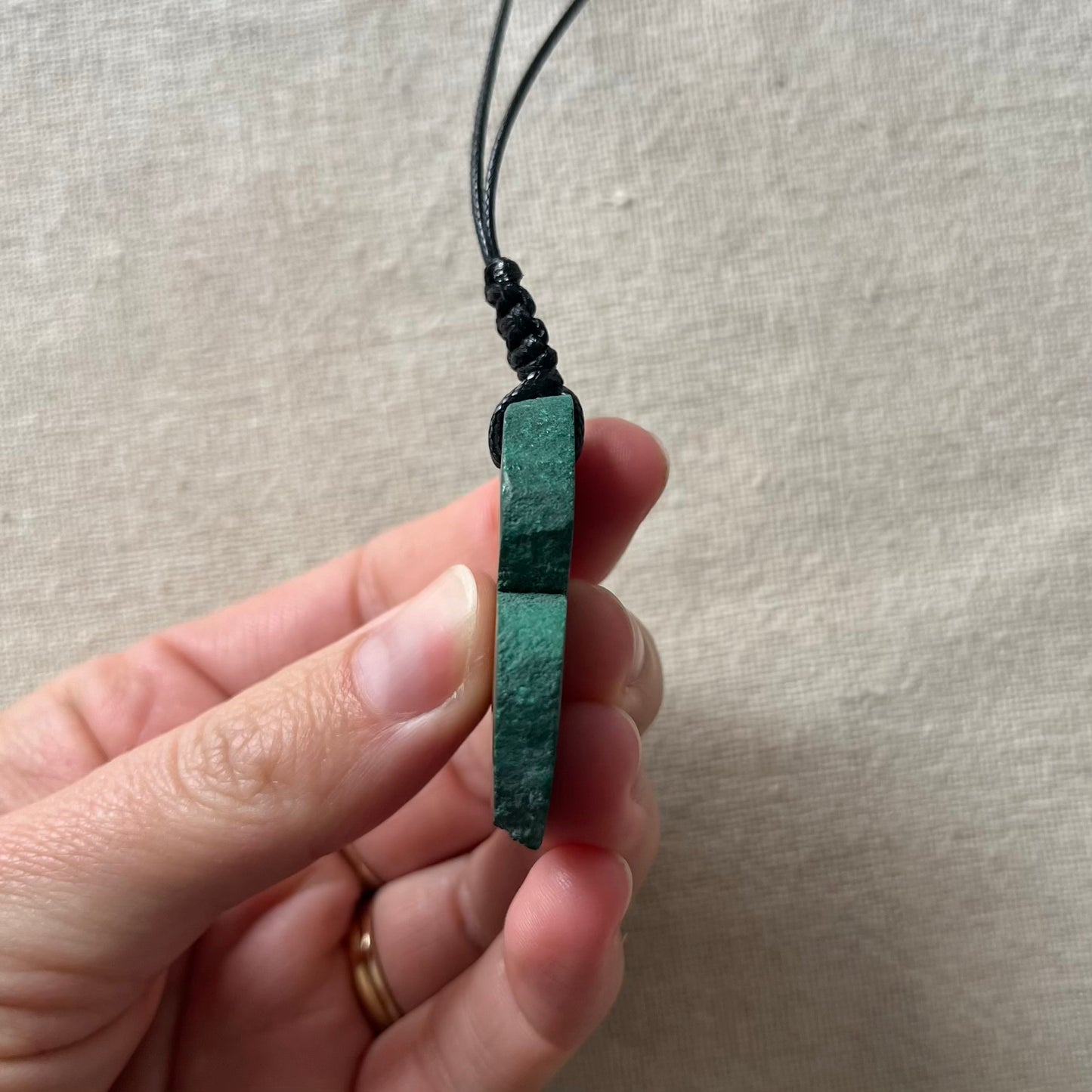 Malachite Swirl Pendant - ONE OF A KIND