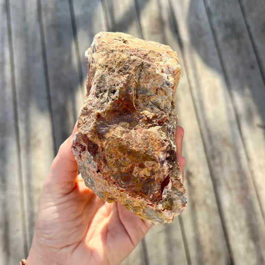 Crazy Lace Agate Large Raw Crystal - Joyful, Grounding, Uplifting