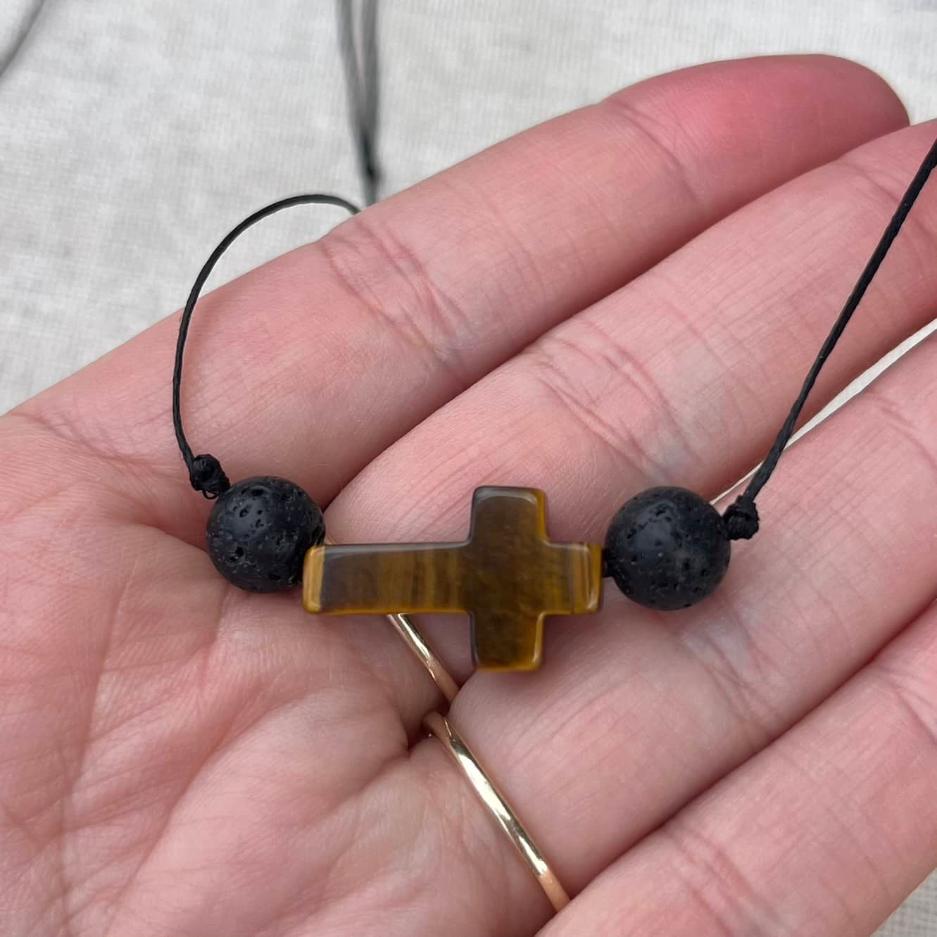 Hope & Faith Pendant - Tiger Eye