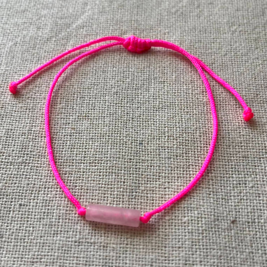 Sacred Cord Bracelet - Rose Quartz
