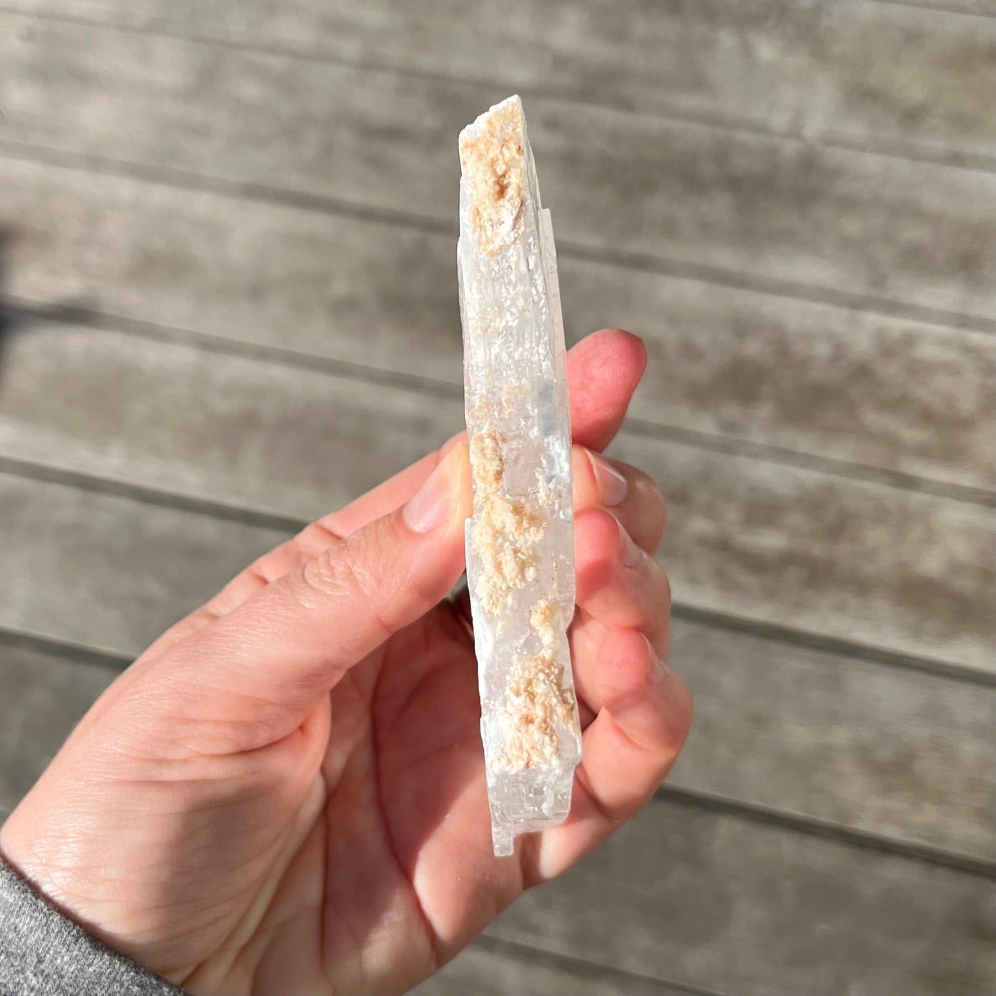 Selenite Small Raw Slab Crystal - High Vibe, Protection, Spiritual Connection