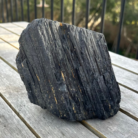 Black Tourmaline XL Raw Crystal - Protection
