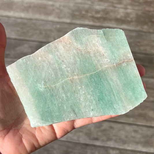 Green Aventurine Large Slab Crystal - Lucky, Positivity, Uplifting