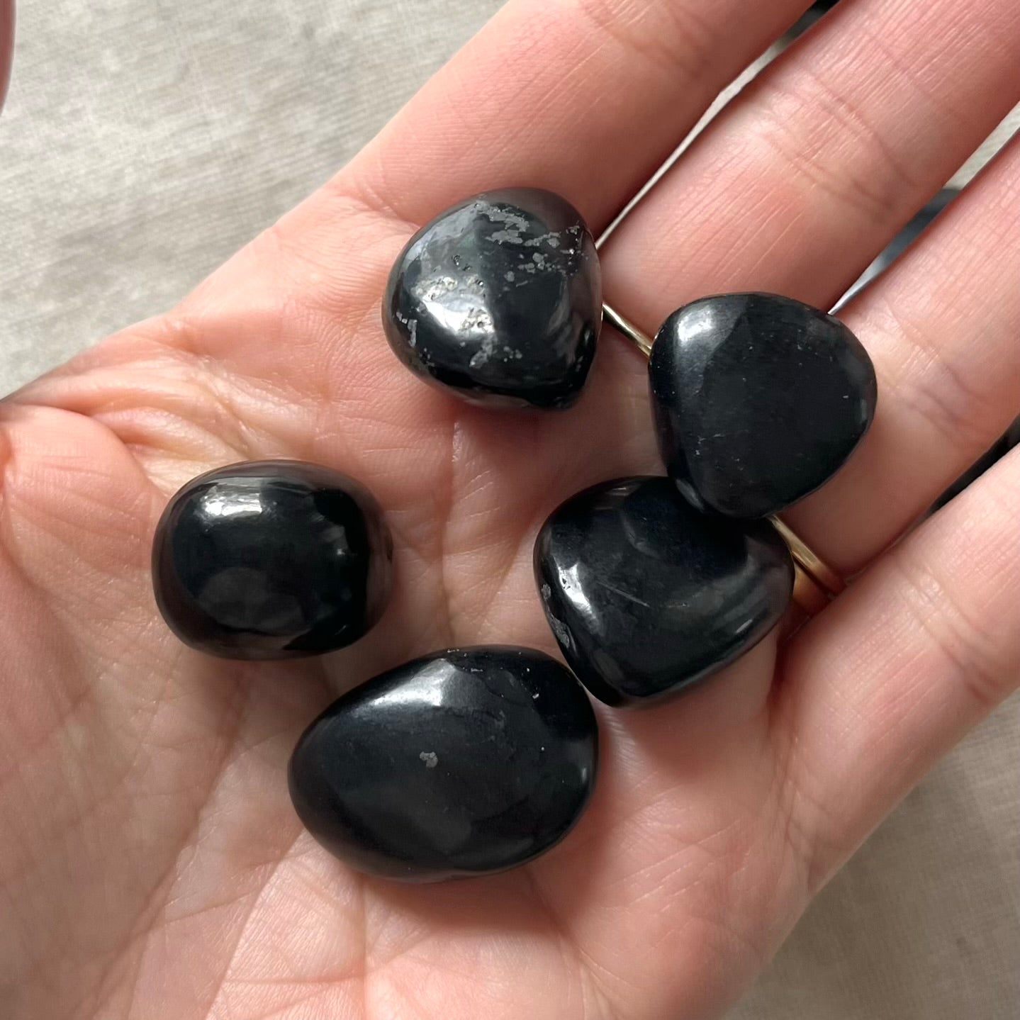 Shungite Tumble Stone - Protection, Purification, Grounding