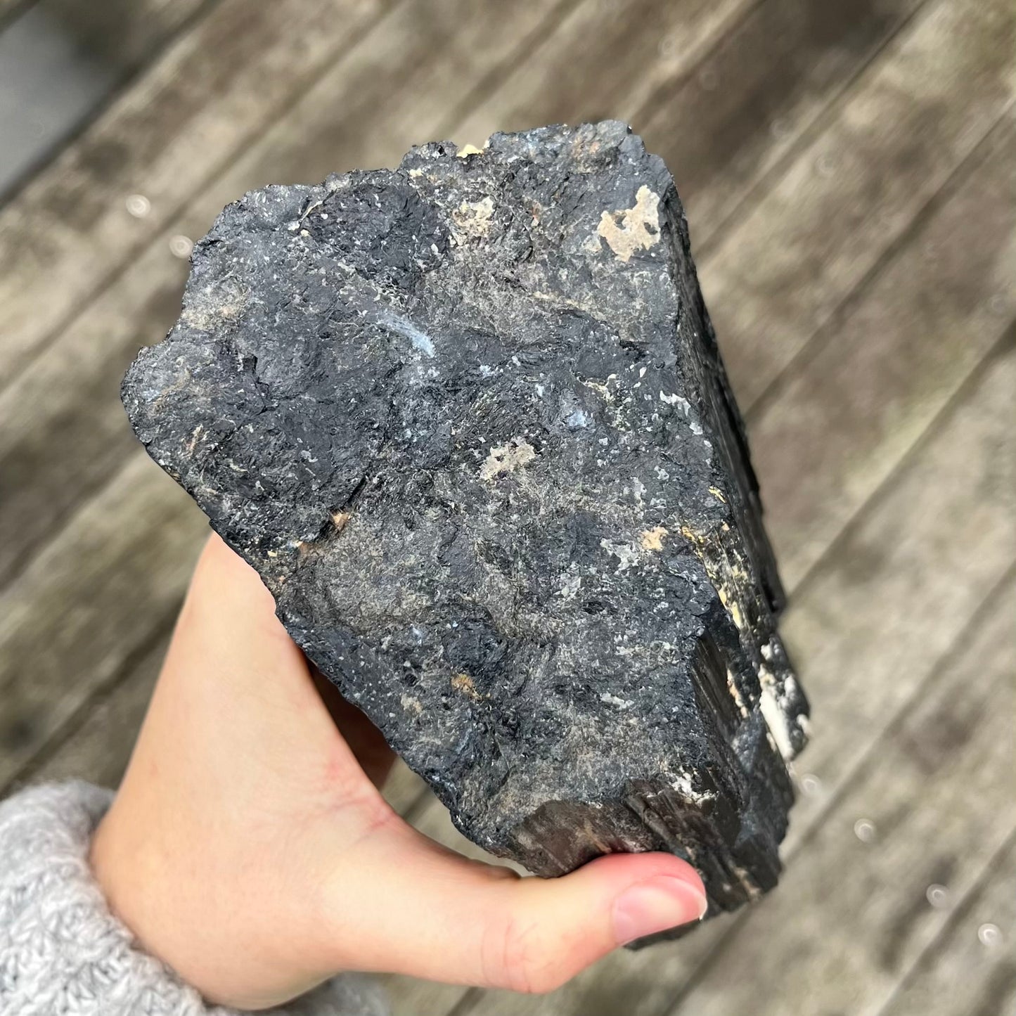 Black Tourmaline XL Raw Crystal - Protection