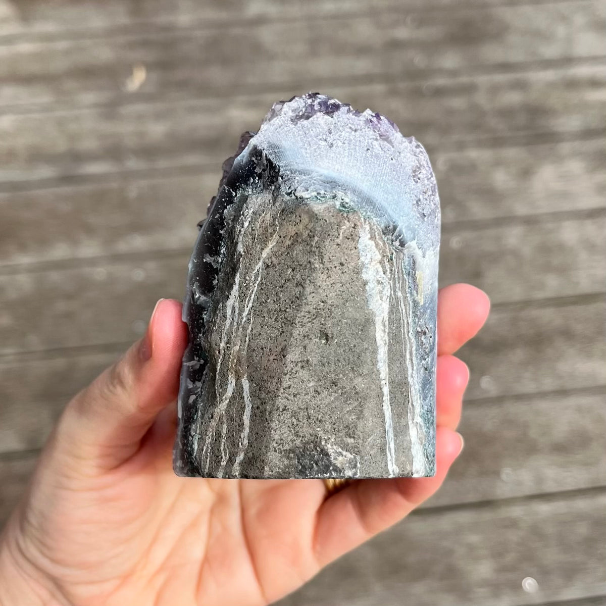 Amethyst Large Base-Cut Crystal – Calm, Protection & Balance