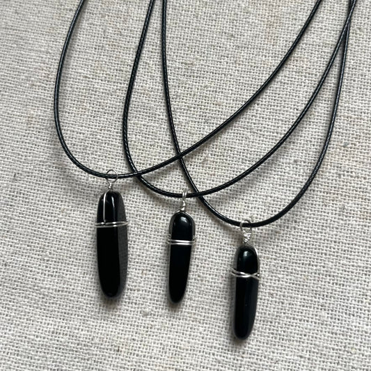 Oracle Pendant - Obsidian
