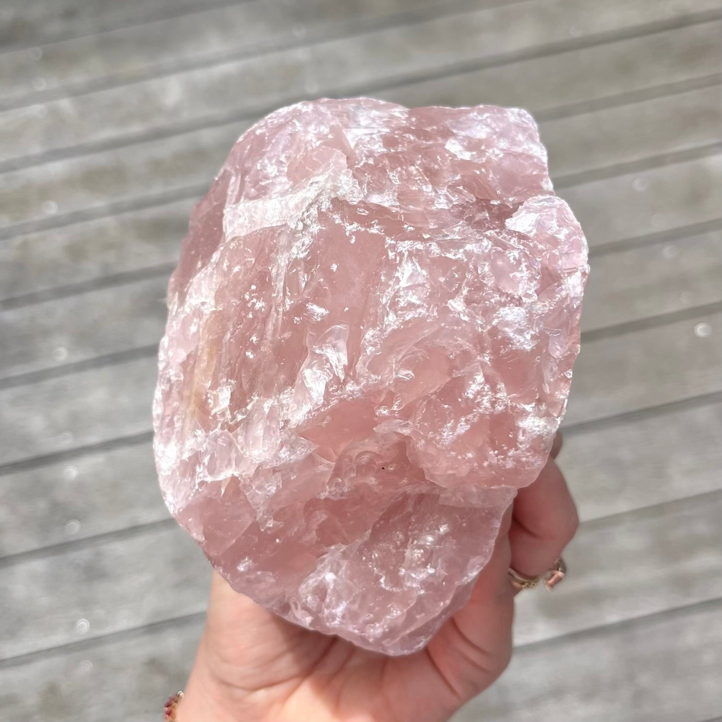 Rose Quartz XL Raw Crystal - Unconditional Love, Emotional Healing