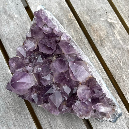 Amethyst XL Cluster Crystal - Calming, Protective, Balancing