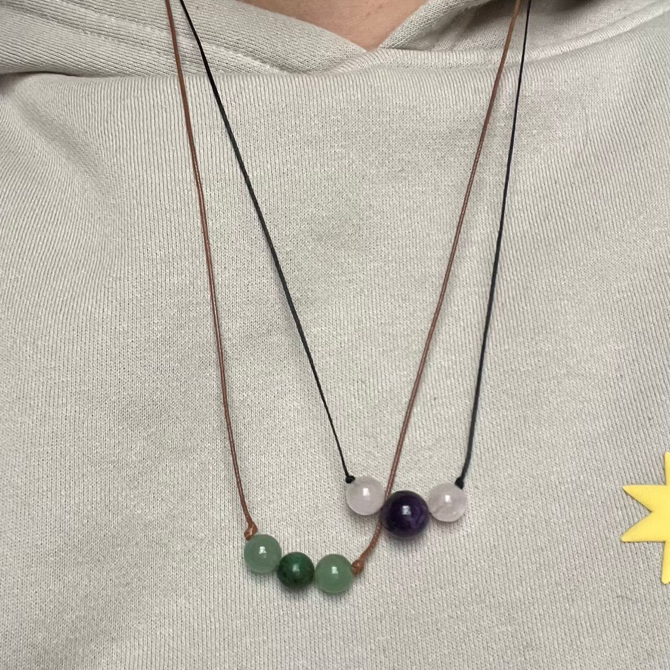 Goddess Of Love Necklace - Amethyst & Rose Quartz