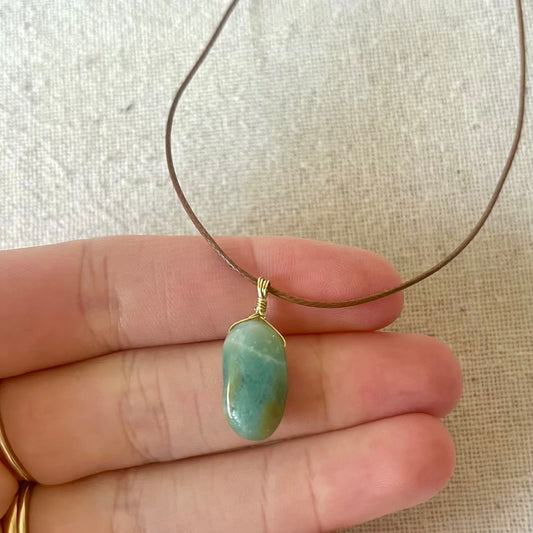 Amazonite Pendant - ONE OF A KIND