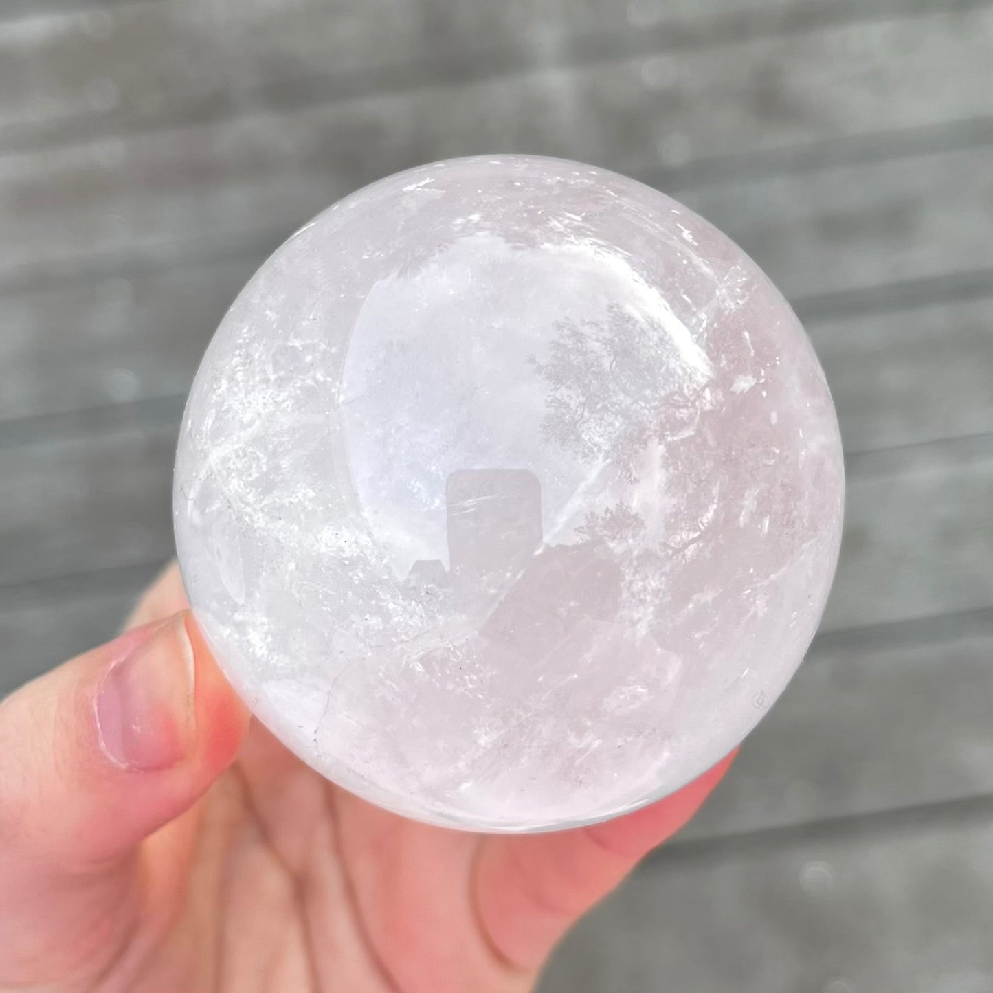 Clear Quartz Medium Sphere Crystal - Cleansing, Amplifying, Harmonising