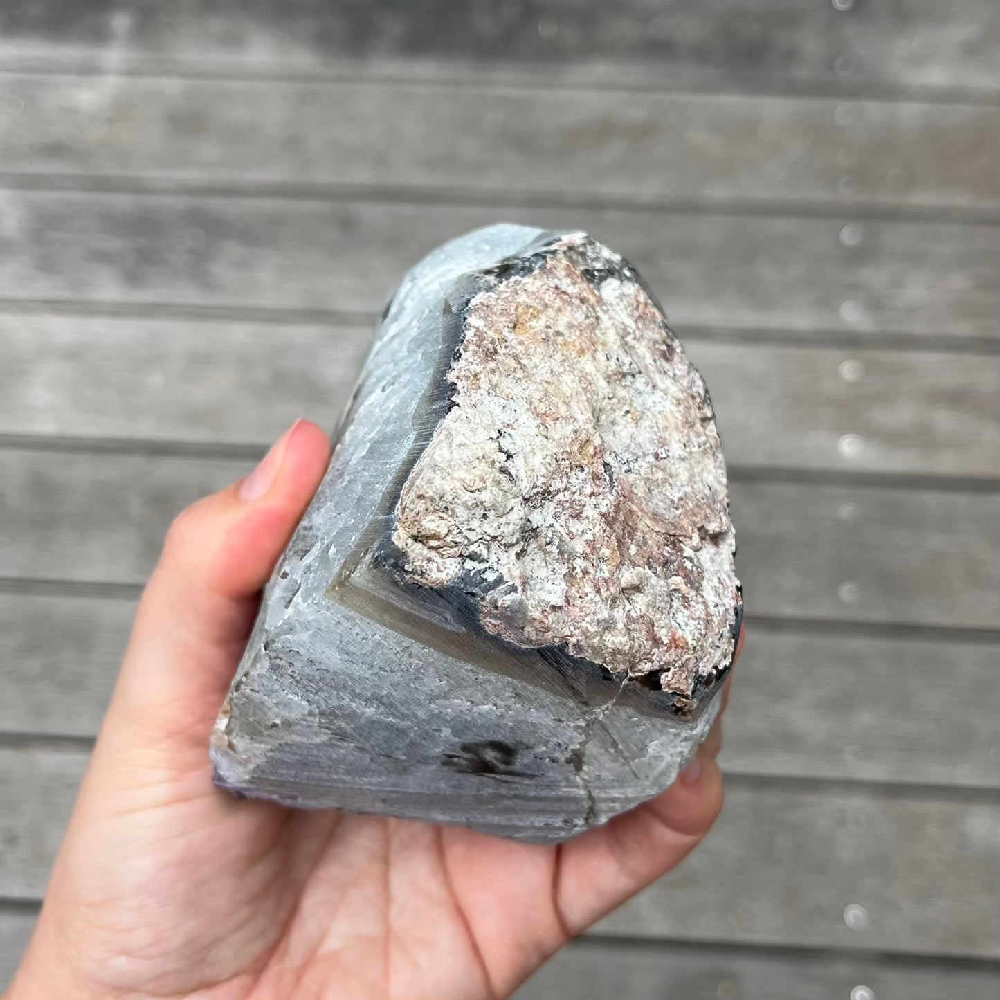 Amethyst Large Base Cut Crystal - Calming, Protective, Balancing