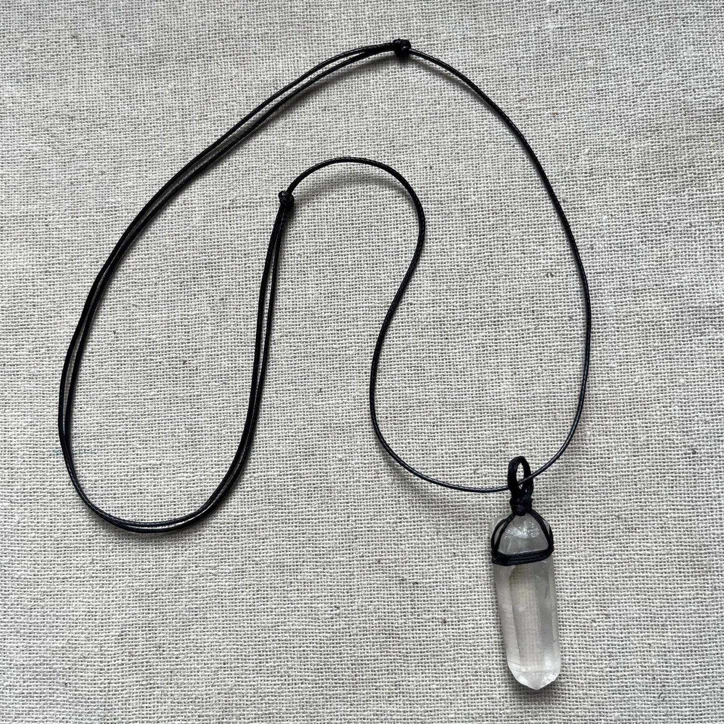 Wrap Pendant - Clear Quartz