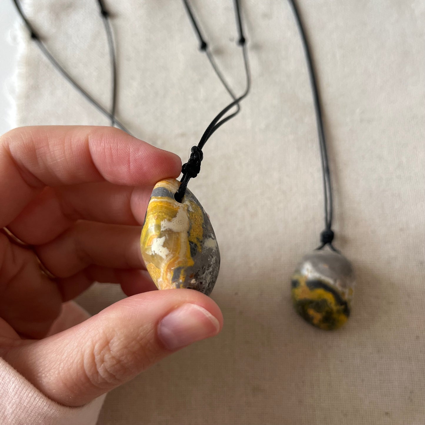 Bumblebee Jasper Pendant - ONE OF A KIND