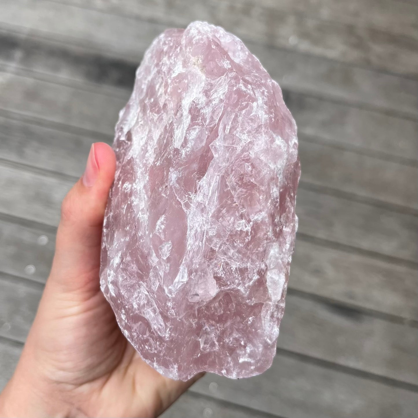 Rose Quartz XL Raw Crystal - Unconditional Love, Emotional Healing