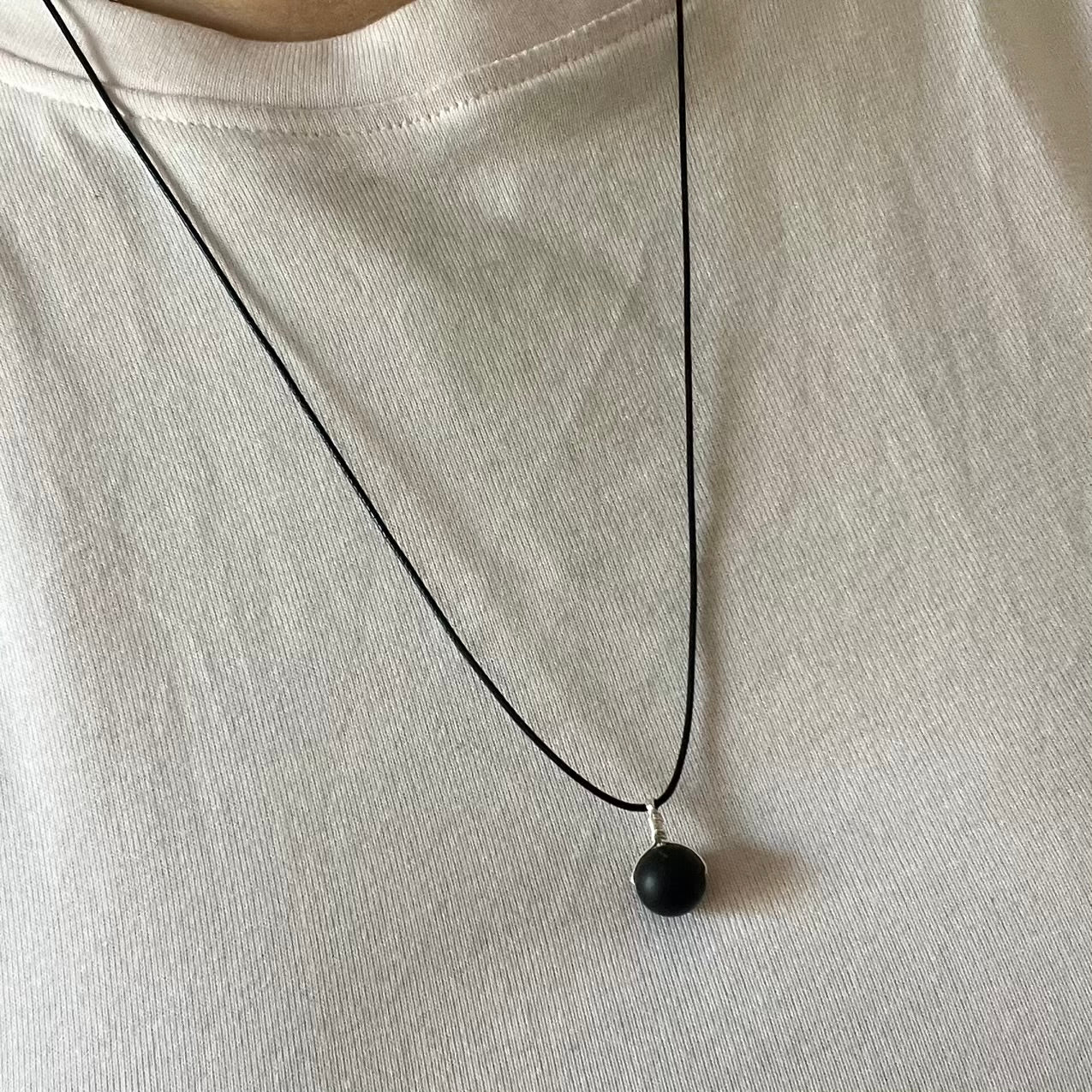 Sphere Pendant - Shungite