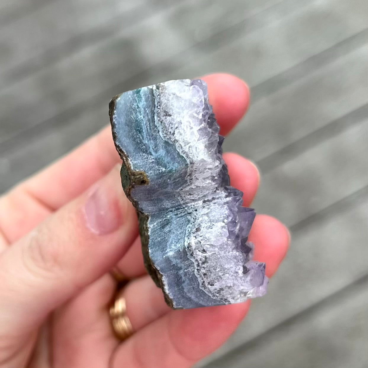 Amethyst Small Butterfly Crystal - Calming, Protective, Balancing
