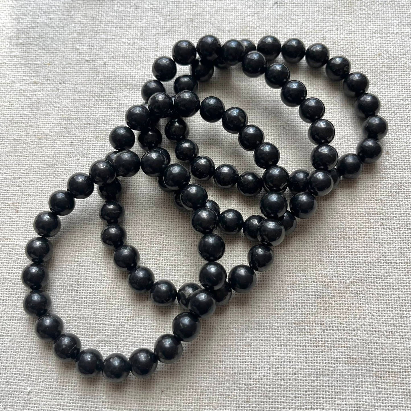 Shungite 8mm Beaded Bracelet - Detoxification