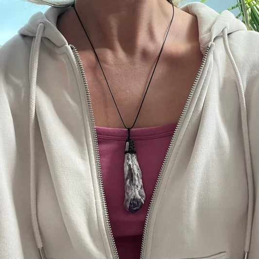 Amethyst Dog Tooth XL Pendant