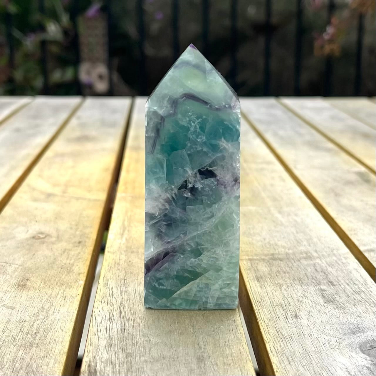 Candy Fluorite Medium Tower Crystal - Vibrant, Clarifying, Uplifting