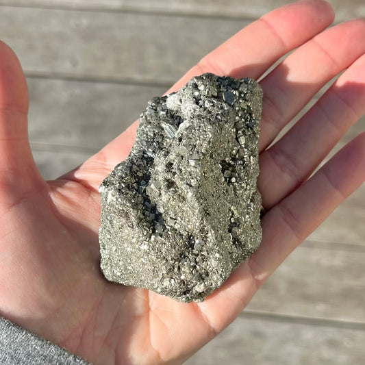 Pyrite Medium Raw Crystal - High Vibe, Protection, Spiritual Connection