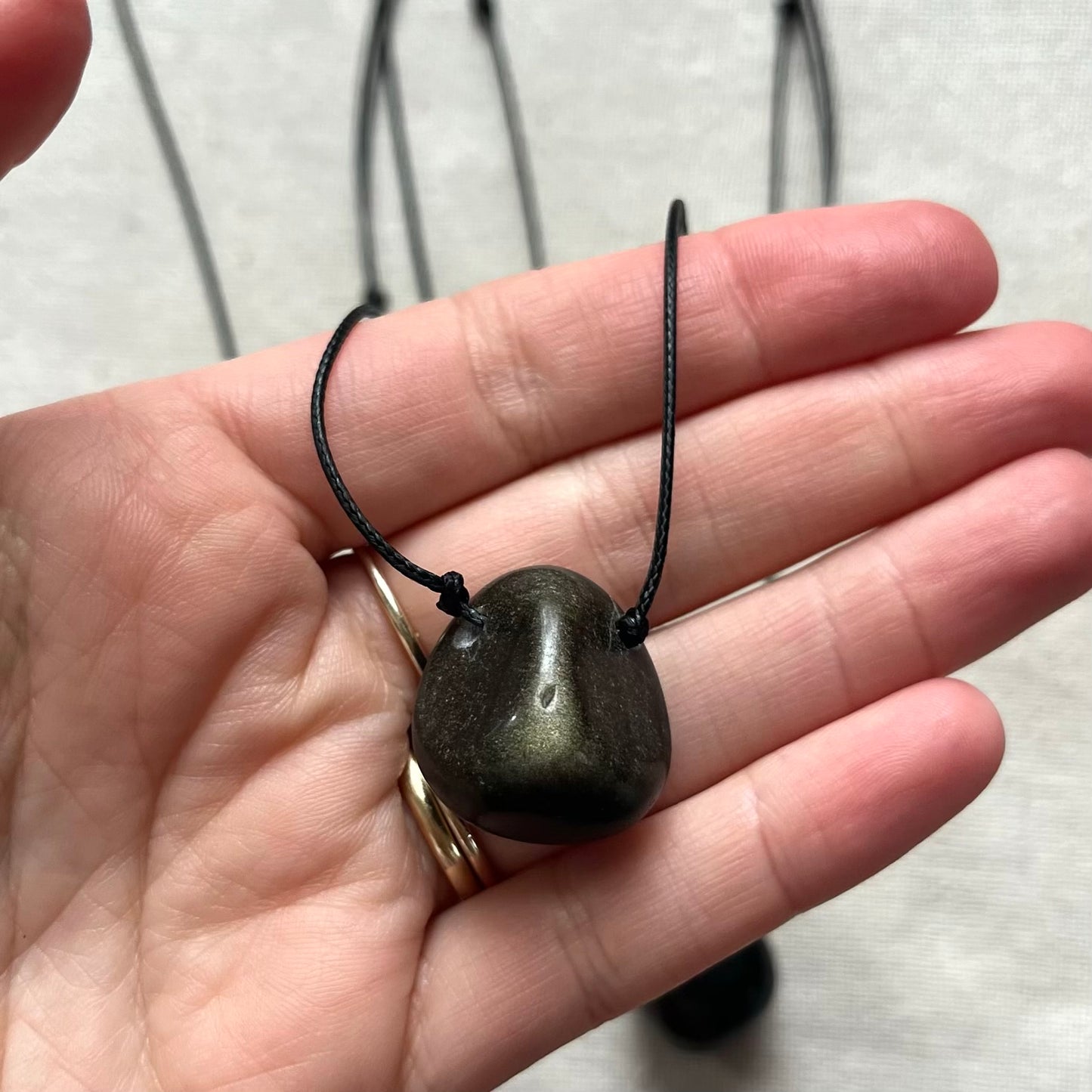 Protection Pendant - Golden Sheen Obsidian