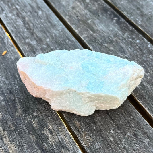 Amazonite Medium Raw Stone - Calm, Empowering