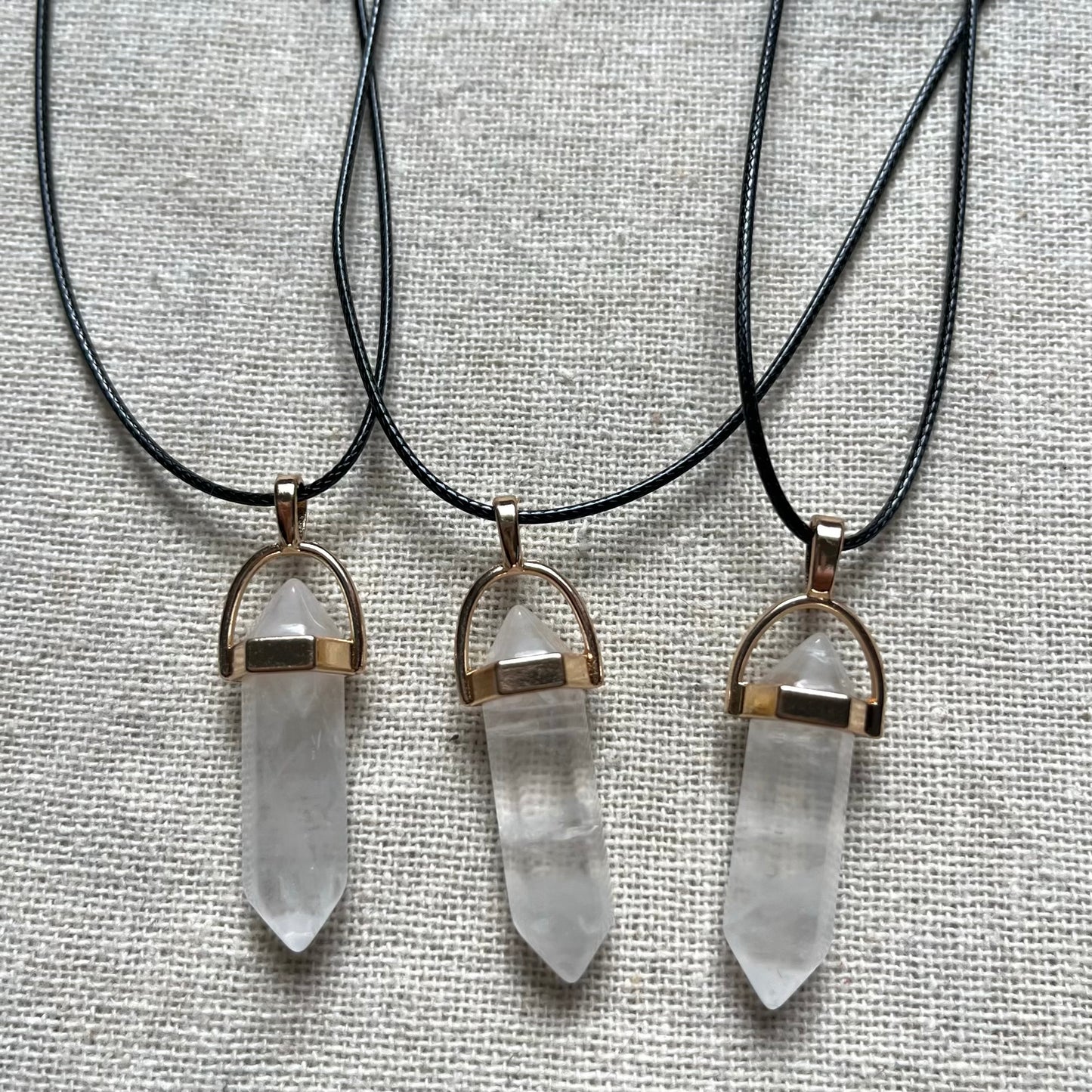 Energy Point Pendant - Clear Quartz