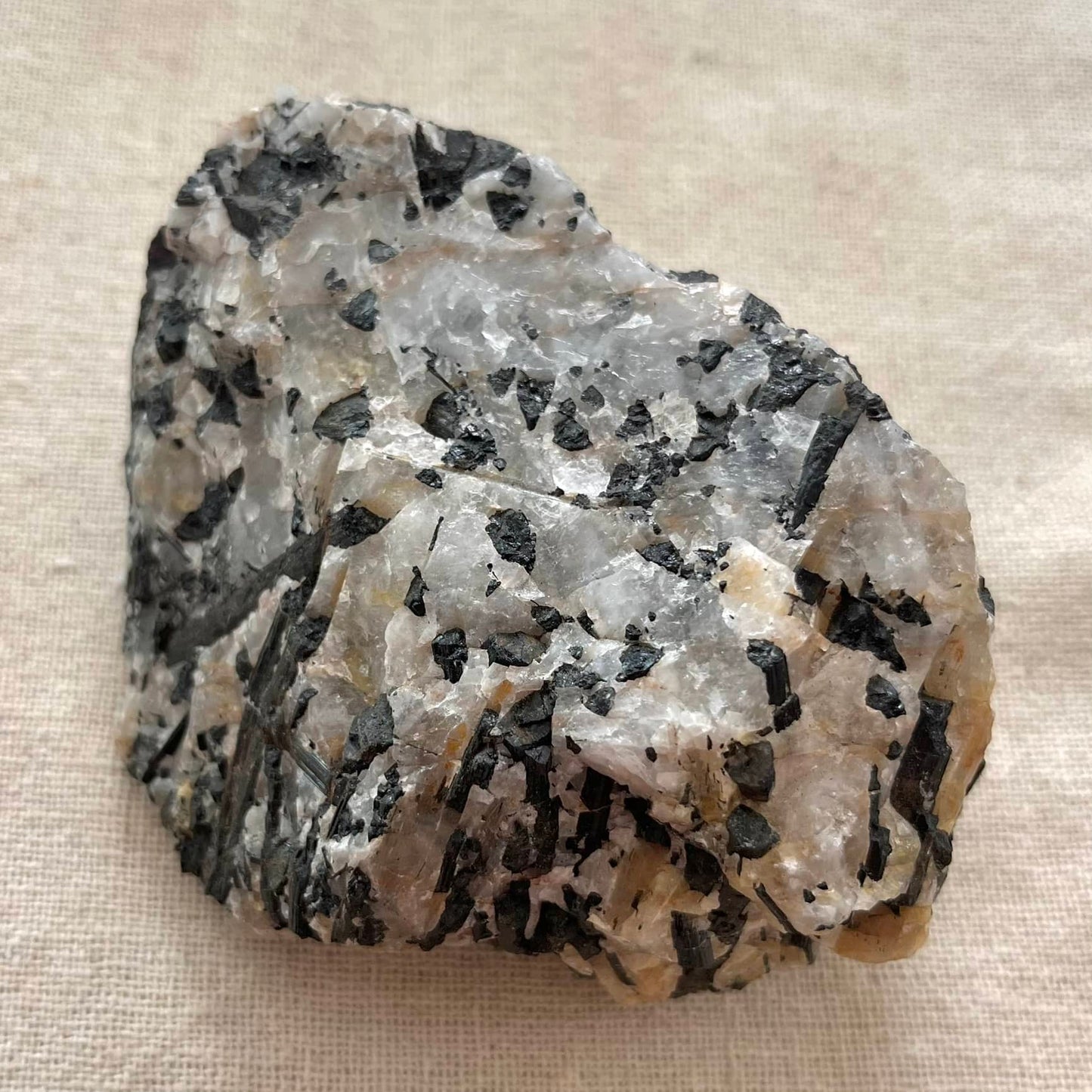 Tourmaline in Quartz Raw Crystal - Medium