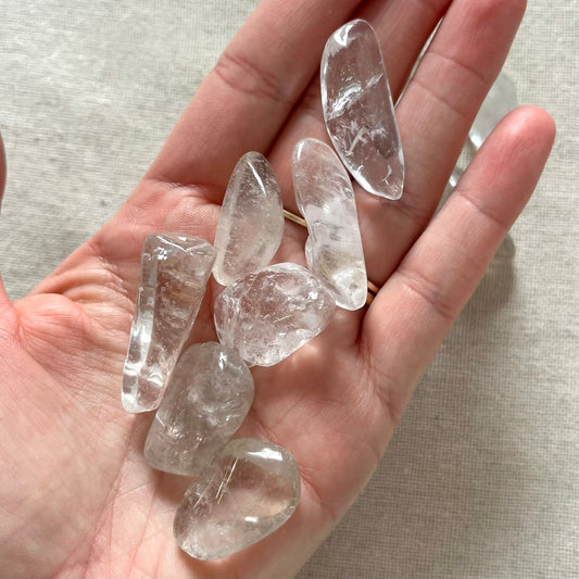 Clear Quartz Tumble Stone - Clarity, Amplification, Healing