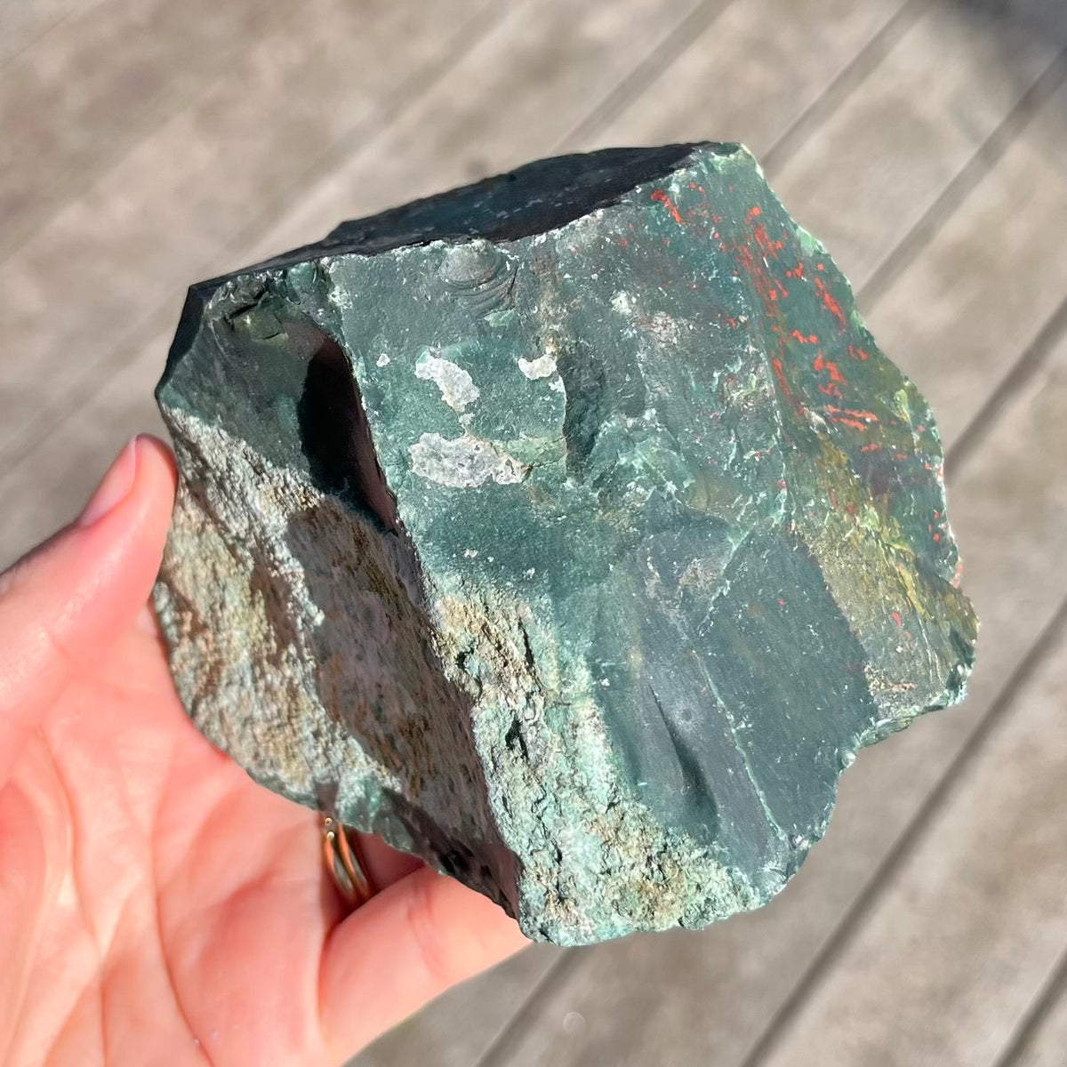 Bloodstone Large Raw Crystal – Courage, Strength