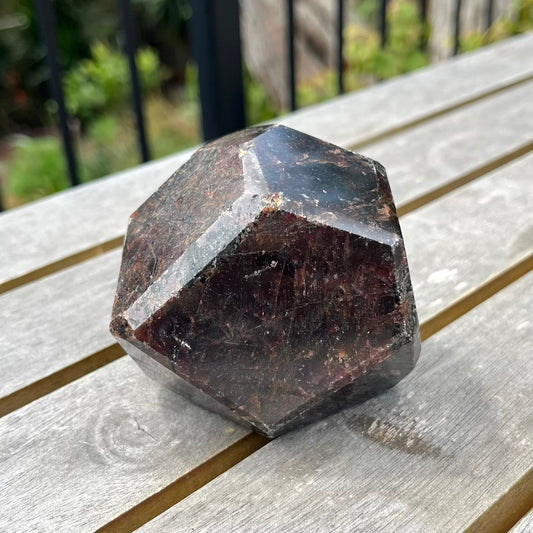 Garnet Large Faceted Crystal - Passion, Love, Vitality