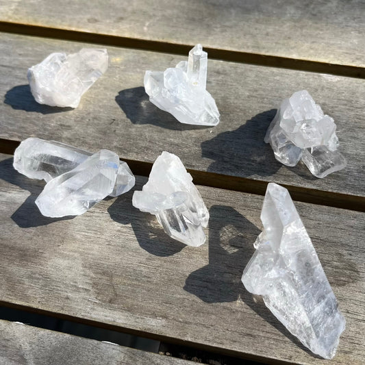 Clear Quartz Small Cluster Crystal - Cleansing, Amplifying, Harmonising