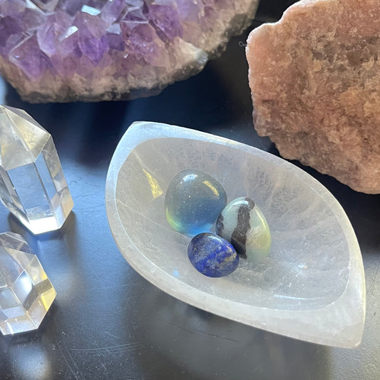 Selenite Small Cleansing Bowl - High Vibe, Protection, Spiritual Connection