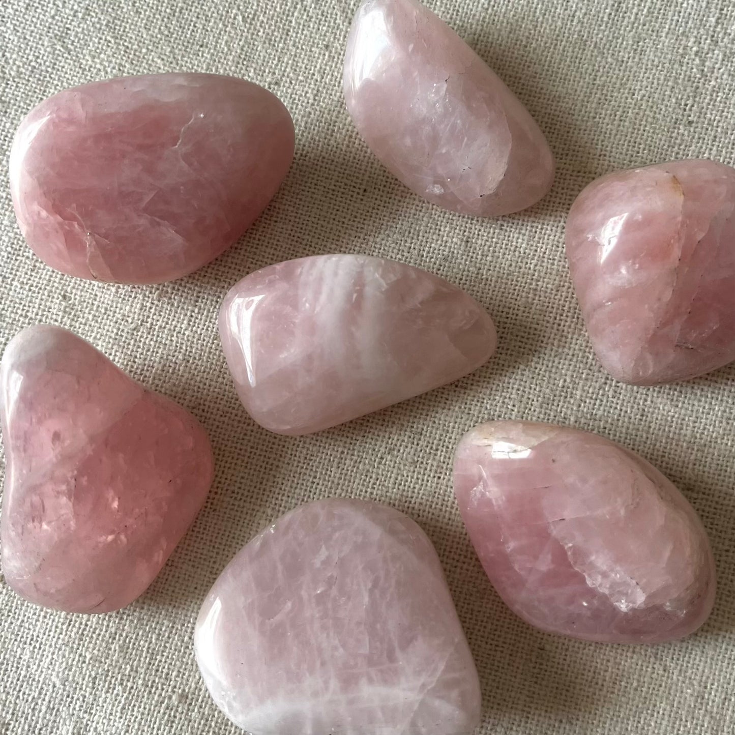Rose Quartz Large Tumble Stone - Unconditional Love, Emotional Healing