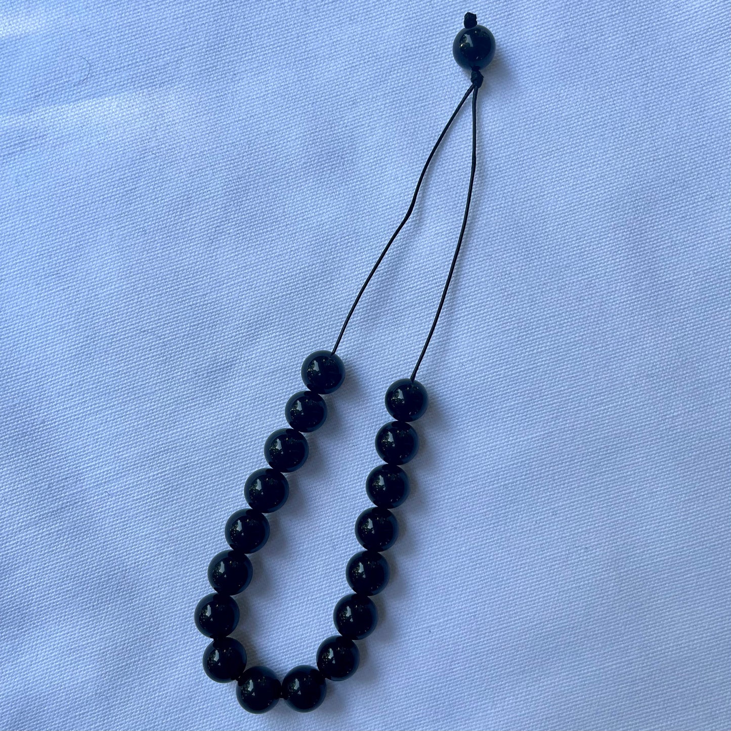 Obsidian Komboloi Worry Beads