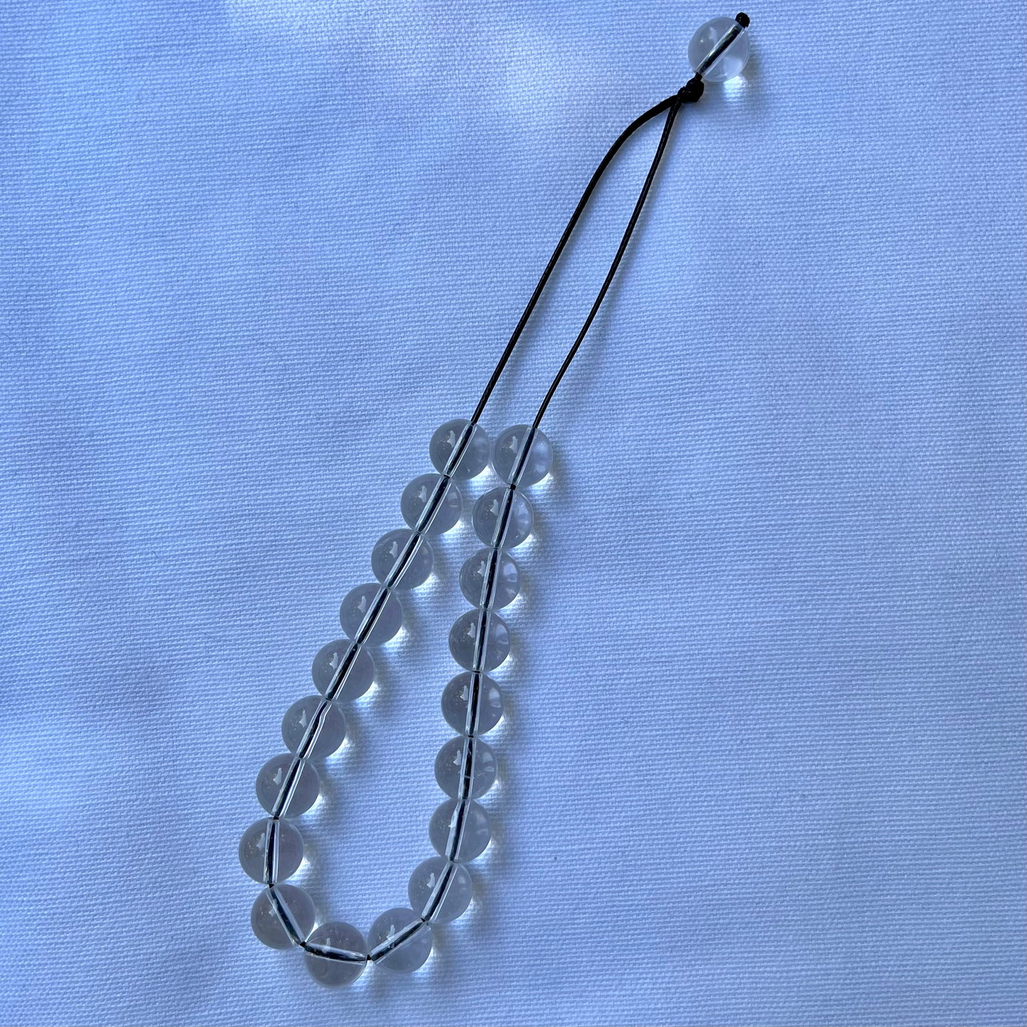 Clear Quartz Komboloi Worry Beads