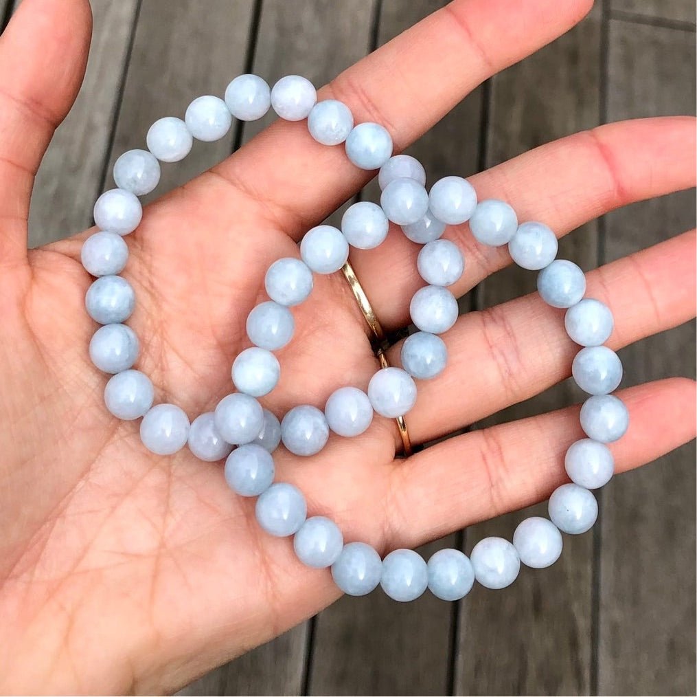 Aquamarine Bracelet - Lithos Crystals