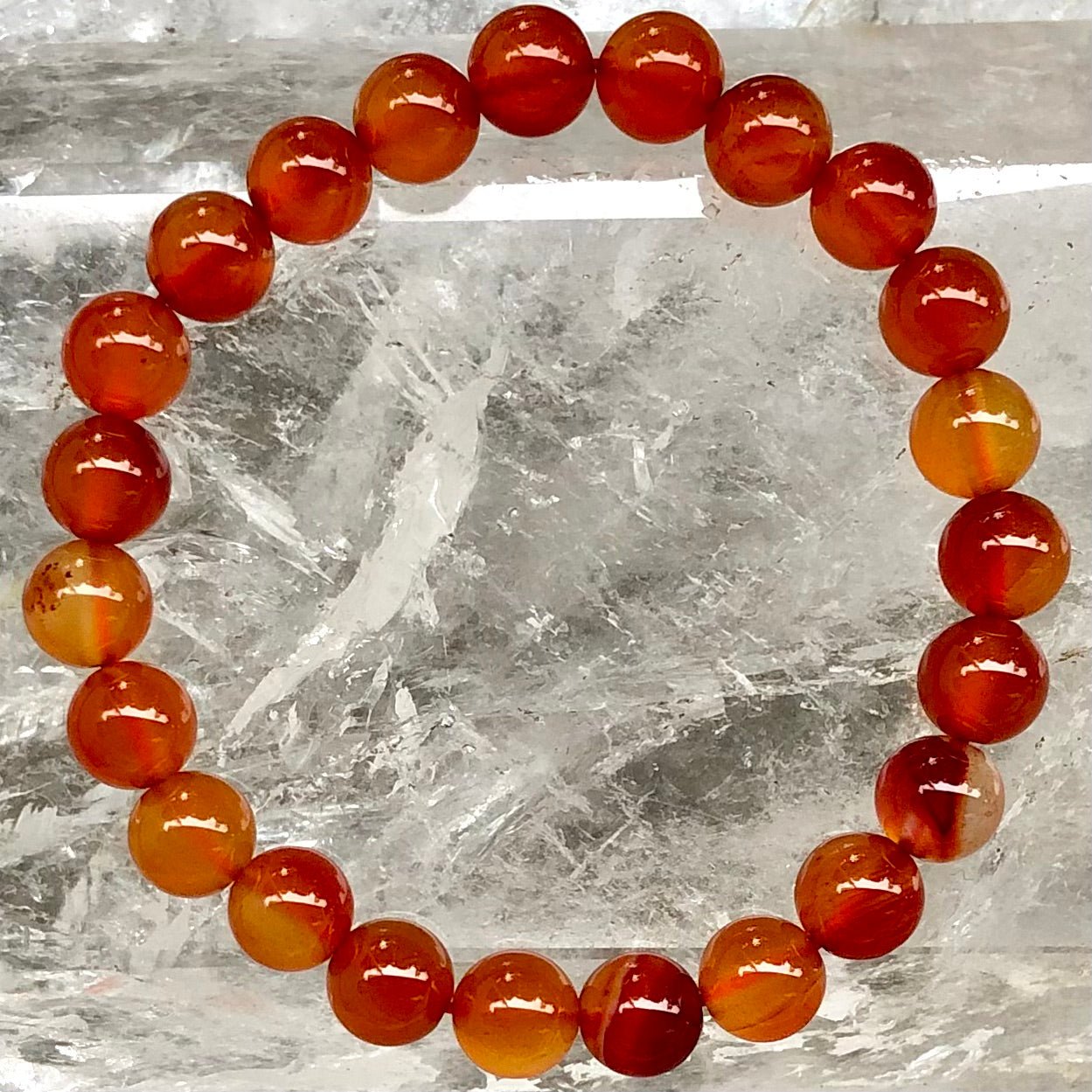 Carnelian Bracelet - Lithos Crystals