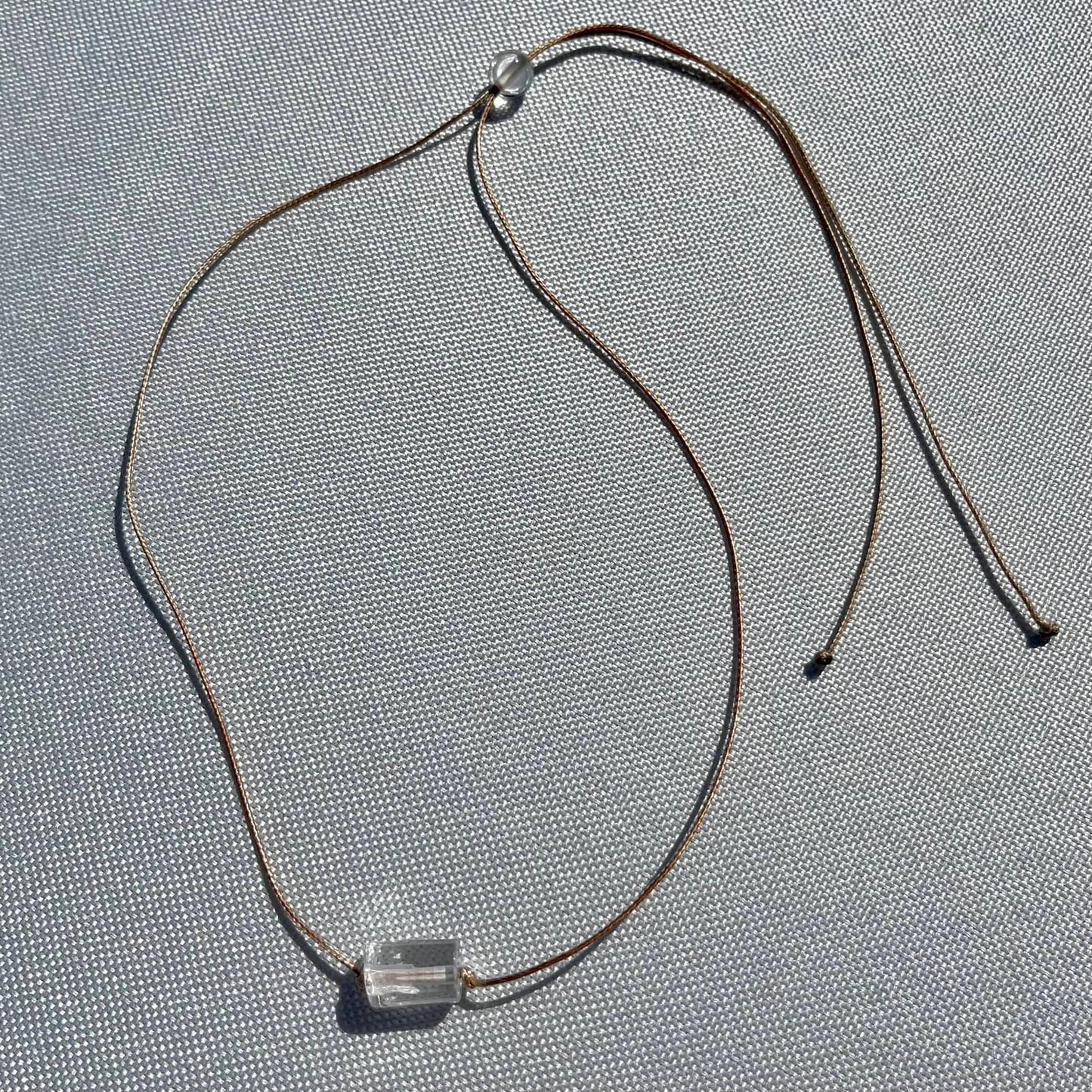 Clear Quartz Geo Pendant Necklace - Lithos Crystals