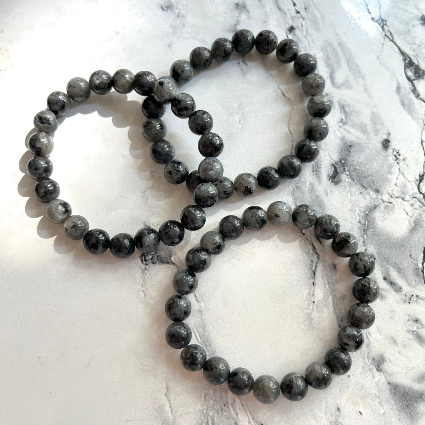 Labradorite 8mm Beaded Bracelet - Magic