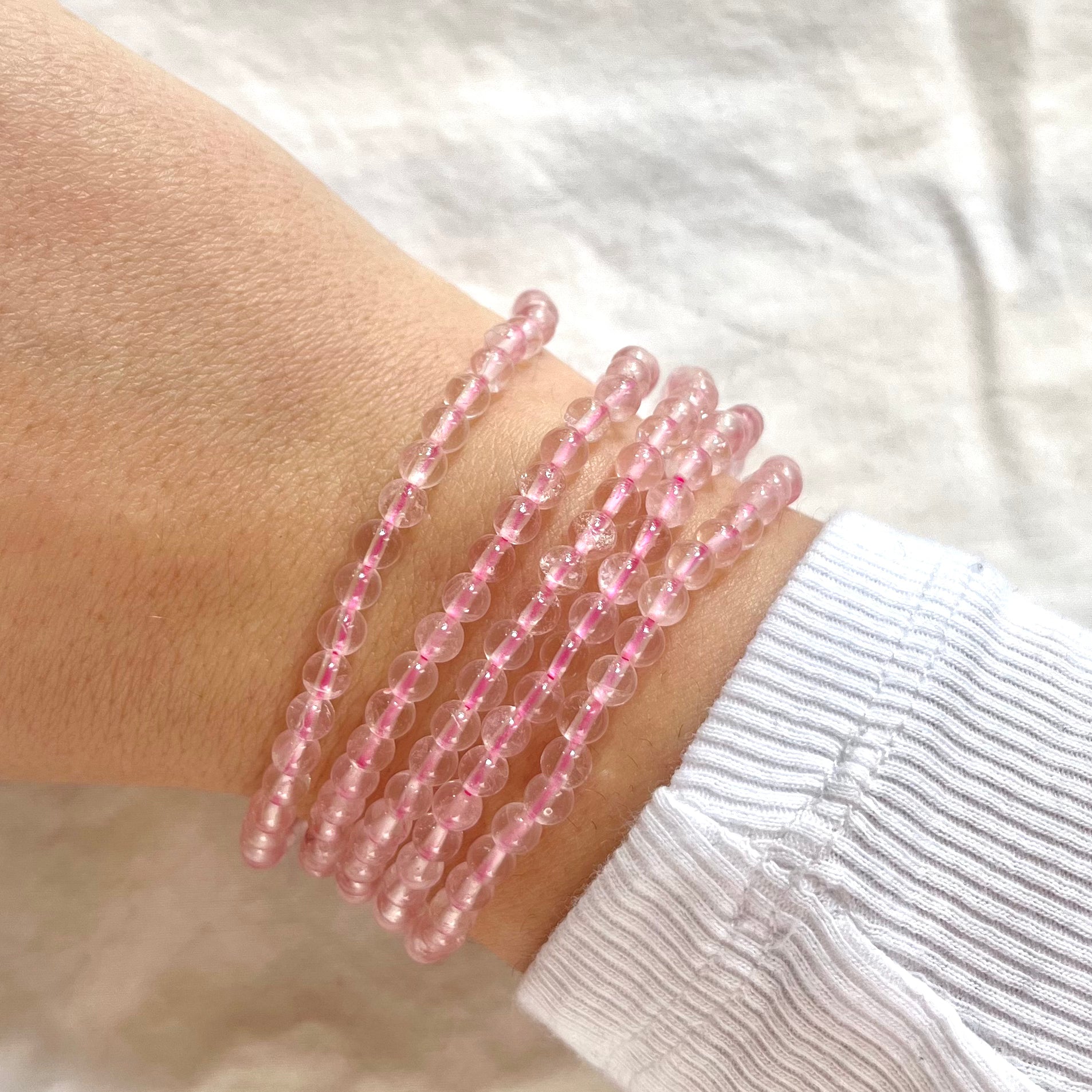 Strawberry quartz bracelet discount
